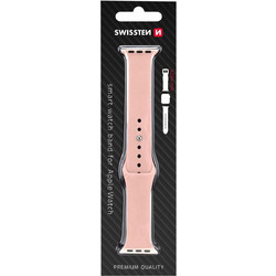 Swissten Λουράκι Σιλικόνης Pink (Apple Watch 42 / 44 / 45mm)