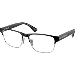 Prada PR57ZV 1AB1O1 Ανδρικός Σκελετός Γυαλιών Οράσεως Κοκάλινος Ασημί Μαύρος
