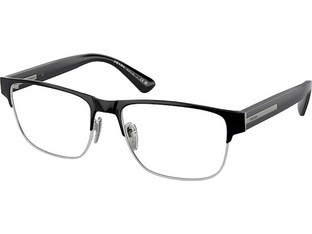 Prada PR57ZV 1AB1O1 Ανδρικός Σκελετός Γυαλιών Οράσεως Κοκάλινος Ασημί Μαύρος