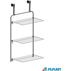 Filplast Tulipano 11 Plus Πτυσσόμενη Κρεμαστή Απλώστρα Ρούχων για Πόρτα Μεταλλική 53.5x34x106cm με Μήκος Απλώματος 11m