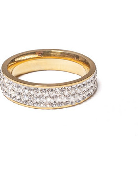 Chrysothemiss Luminous Halo Γυναικείο Δαχτυλίδι Σειρέ Ολόβερο από Ατσάλι Επιχρυσωμένο CMISS8322256