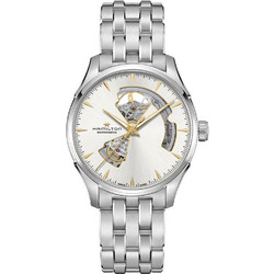 Hamilton Jazzmaster Ανδρικό Ρολόι Αυτόματο με Ασημί Μεταλλικό Μπρασελέ H32675151