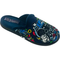 Fame Χειμερινές Παιδικές Παντόφλες για Αγόρια Navy Μπλε NL1843