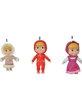 Simba Masha & The Bear Κούκλα Soft 3 Σχέδια