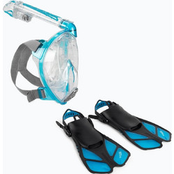 Cressi Duke + Bonete Net Set Μάσκα Θαλάσσης με Αναπνευστήρα Διάφανη Μπλε