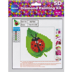 Centrum Ladybug Καμβάς Diamond Painting Kit 15x15cm 89764