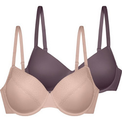 Dorina Amora Σουτιέν Push Up με Μπανέλα Μωβ Nude FXTT0041LA130-2X0365