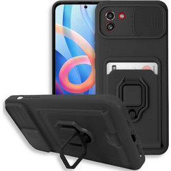 Bodycell Multifunction Ring Holder Back Cover Black (Samsung Galaxy A03)