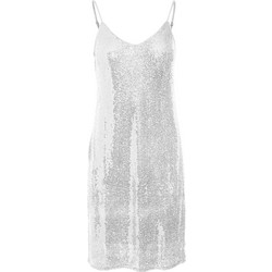 Vero Moda Mini Φόρεμα για Γάμο / Βάπτιση με Παγιέτες Λευκό 10317118