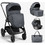 KikkaBoo Modena Καρότσι Μωρού 3 σε 1 Anthracite