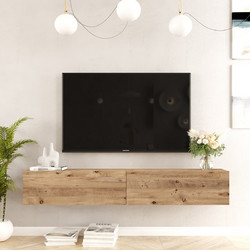 ArteLibre Έπιπλο Τηλεόρασης Ξύλινο Πεύκο Μ180xΠ31.6xΥ29.6cm Kent 15350031