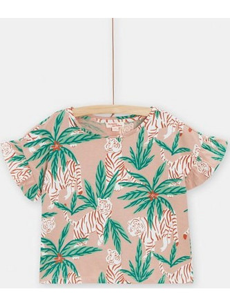 Dpam Wild Tiger Παιδικό T-Shirt Κοντομάνικο Πολύχρωμο 24S901N4TMC