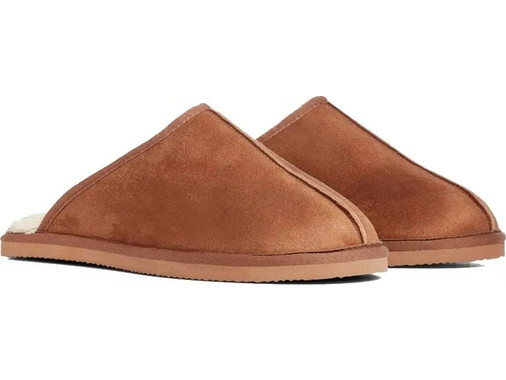 Jack & Jones Χειμερινές Ανδρικές Παντόφλες με Γούνα Ταμπά 12170311