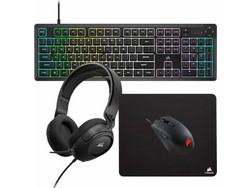 Corsair K55 Core Σετ Gaming Πληκτρολόγιο RGB Black