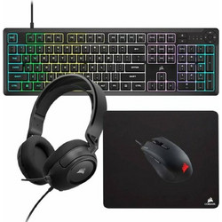 Corsair K55 Core Σετ Gaming Πληκτρολόγιο RGB Black