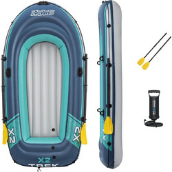 Bestway Hydro Force Trek X3 Φουσκωτή Βάρκα 3 Ατόμων με Κουπιά & Τρόμπα 61154