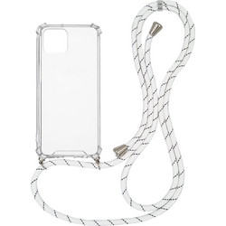 Sonique Strap Back Cover Transparent / Rainbow White (iPhone 12 Pro Max)