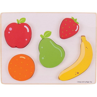 Παιδικό Puzzle Bigjigs Fruits 5 Κομμάτια