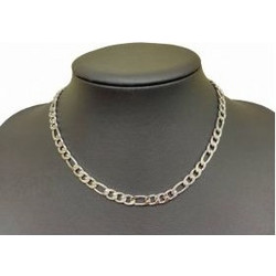 Kostibas Κολιέ Αλυσίδα από Ατσάλι Ασημί 1013-931A4