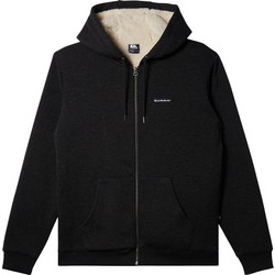 Quiksilver Sherpa Ανδρική Ζακέτα Φούτερ με Κουκούλα και Φερμουάρ Μαύρη AQYFT03391-KVJH