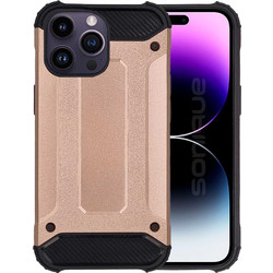 Sonique Heavy Armor Back Cover Rose Gold (iPhone 14 Pro Max)