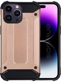 Sonique Heavy Armor Back Cover Rose Gold (iPhone 14 Pro Max)