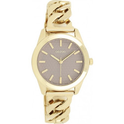 Oozoo Timepieces Γυναικείο Ρολόι με Χρυσό Μεταλλικό Μπρασελέ C11420