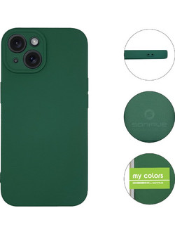Sonique My Colors Silicone Back Cover Dark Green (iPhone 15)