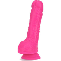 Blush Dual Density Cock Ρεαλιστικό Dildo με Βεντούζα & Όρχεις 22.8cm Ροζ