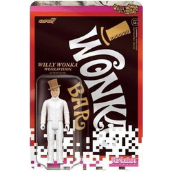 Super7 Willy Wonka & The Chocolate Factory 1971 ReAction Willy Wonka White Suit 10cm
