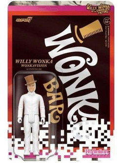 Super7 Willy Wonka & The Chocolate Factory 1971 ReAction Willy Wonka White Suit 10cm