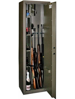 Promet Safari Key Οπλοκιβώτιο Ατσάλινο 4 Θέσεων 35x45x150cm Χακί