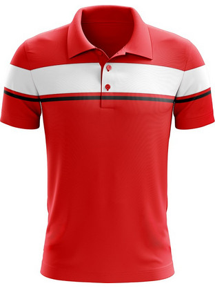 Zeus Polo Fascia Ανδρική Αθλητική Μπλούζα Polo Κόκκινη