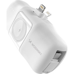 Wozinsky WF16-YLS Power Bank 5000mAh 15W με Θύρα Lightning USB-C White