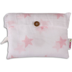Minene Stars Πάνα Αγκαλιάς από Μουσελίνα Ροζ 120x100cm MN21301
