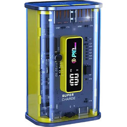 Xipin Power Bank 10000mAh 22.5W με 2 Θύρες USB-A Transparent