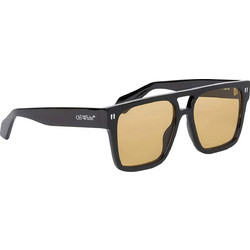 Off White OERI133 1062 Ανδρικά Γυαλιά Ηλίου Τετράγωνα Κοκάλινα Μαύρα με Καφέ Φακό
