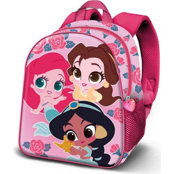 Karactermania Disney Princess Flowers 3D Σχολική Τσάντα Πλάτης Νηπιαγωγείου Φούξια 087246