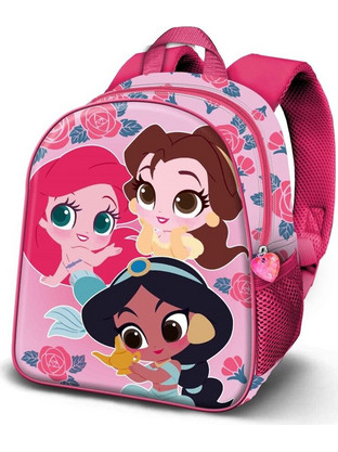 Karactermania Disney Princess Flowers 3D Σχολική Τσάντα Πλάτης Νηπιαγωγείου Φούξια 087246