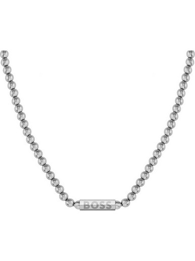 Hugo Boss Κολιέ από Ατσάλι Ασημί 1580656