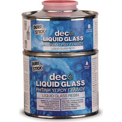 Durostick Deco Liquid Glass Ρητίνη Υγρού Γυαλιού 2 Συστατικών 375ml