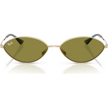 Ray-Ban RB3757 9213/2 Γυναικεία Γυαλιά Ηλίου Οβάλ Μεταλλικά Χρυσά με Πράσινο Φακό