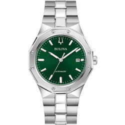 Bulova Surveyor Ανδρικό Ρολόι Αυτόματο με Ασημί Μεταλλικό Μπρασελέ 96B464