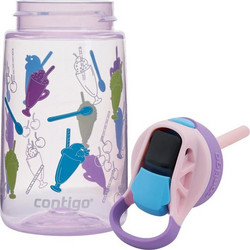 Contigo Strawberry Shakes Παιδικό Παγούρι Πλαστικό BPA Free Λιλά 420ml