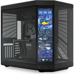 Hyte Y70 Touch Infinite Black Midi Tower Κουτί Υπολογιστή με Πλαϊνό Παράθυρο