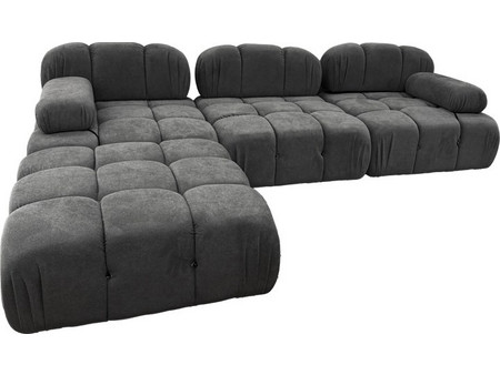 Pakoworld Hypnotic I Γωνιακός Καναπές Δεξιά Γωνία Γκρι 294x98x76cm 074-000041