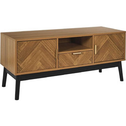 Home Deco Έπιπλο Τηλεόρασης Ξύλινο Καφέ Μ110xΠ48xΥ40cm Felix HD0300