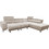 Woodwell Massimo Καναπές Αριστερή Γωνία Μπεζ 289x107x90cm Ε983,1L