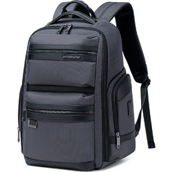 Arctic Hunter B00682 Αδιάβροχο Αντικλεπτικό Backpack Laptop 15.6" Grey