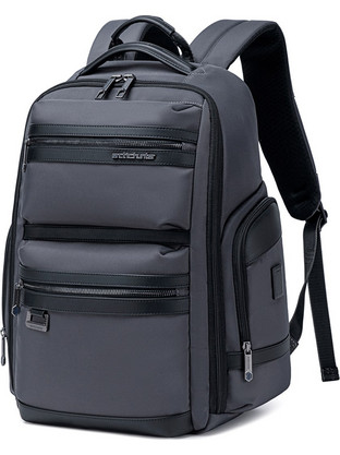 Arctic Hunter B00682 Αδιάβροχο Αντικλεπτικό Backpack Laptop 15.6" Grey